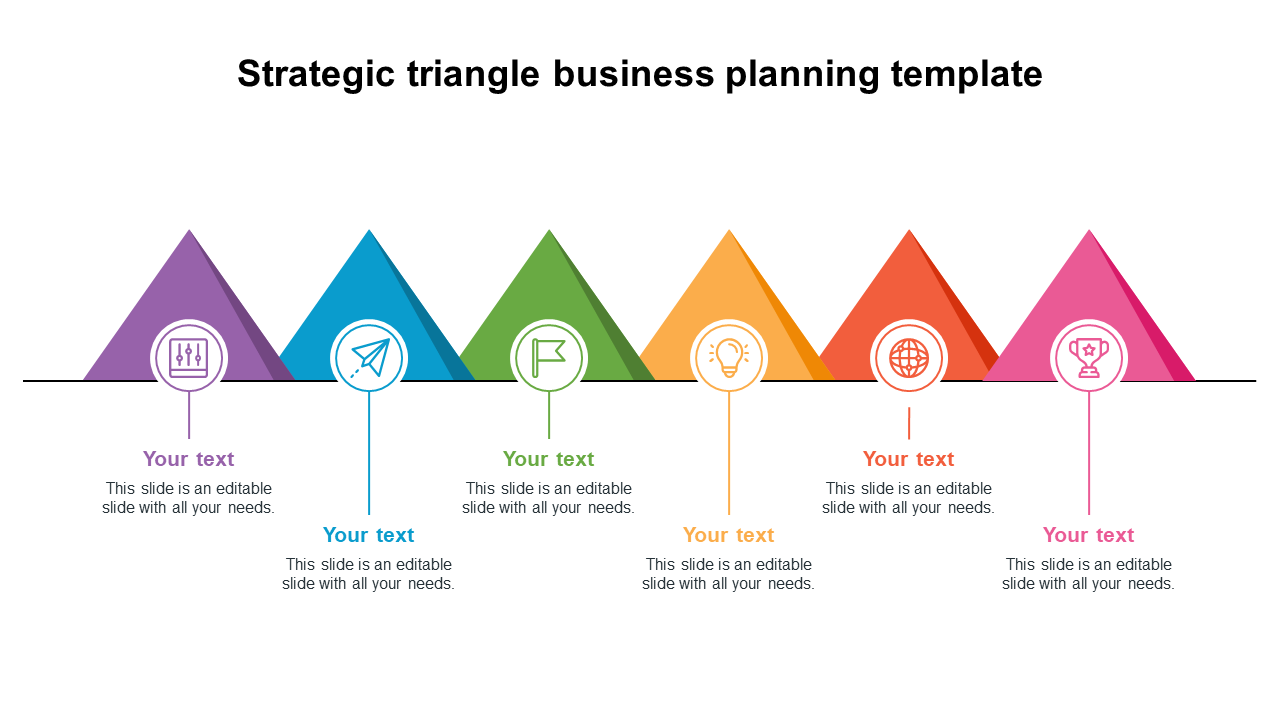 Attractive Strategic Triangle Business Planning Template